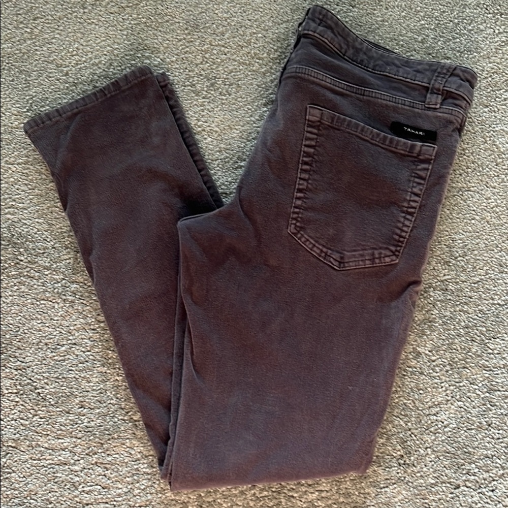 Tahari Grey Corduroy Pants